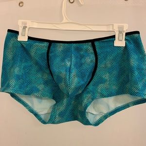 Extreme Collection trunk. Blue/Black snake print.